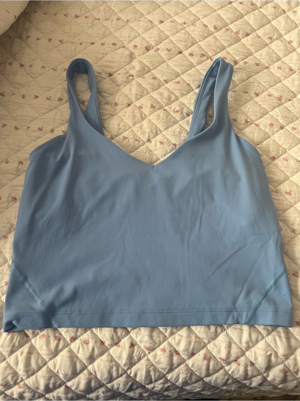 lululemon athletica Light Blue V-Neck Sports Bralette